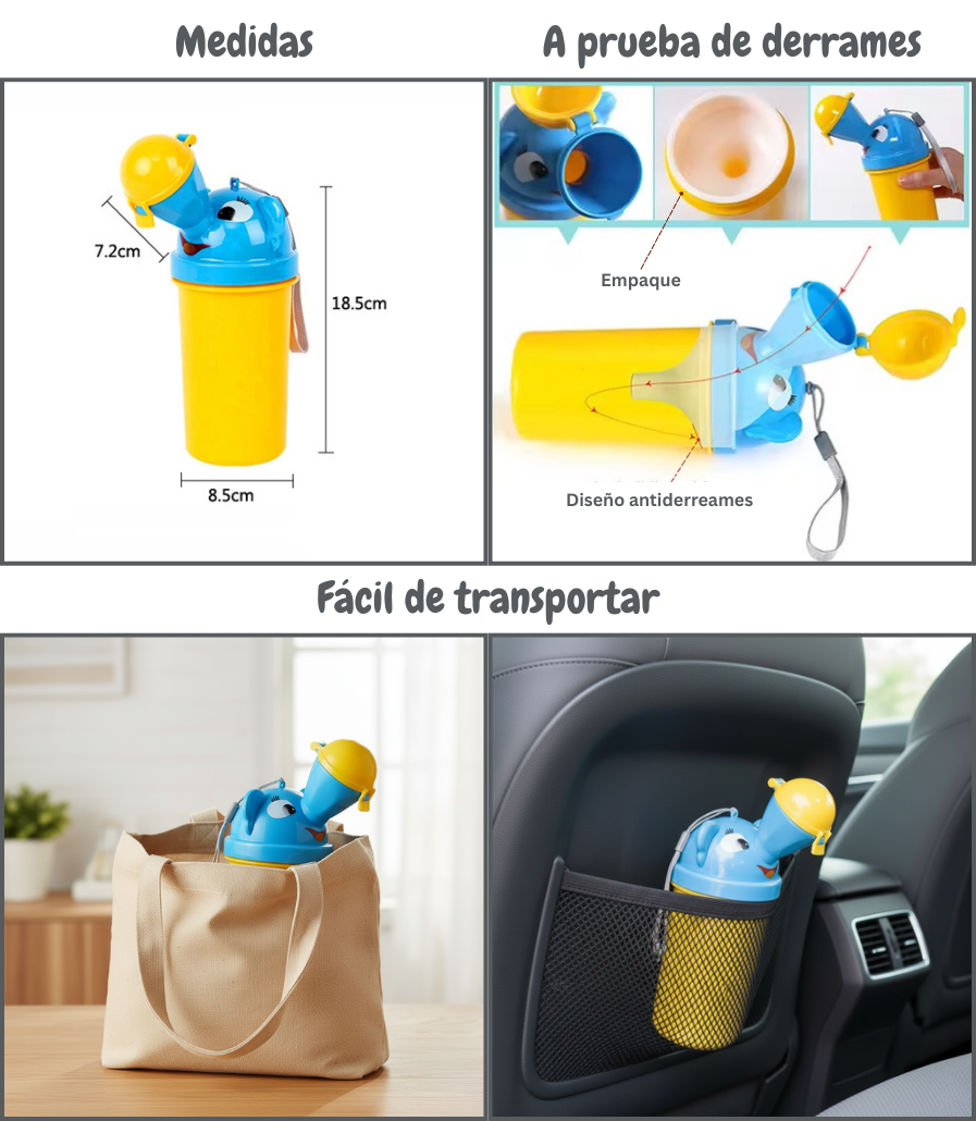 Combo Bañito 2 en 1 y Orinal Portátil Azul - Image 6